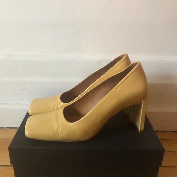 Miista heels, Yellow, Leather, Size 40, 9-9.5 us - Picture 1 of 4